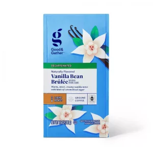 Good & Gather - Naturally Flavored Vanilla Bean Brulee Light Roast Ground Coffee - Decaf - 12oz