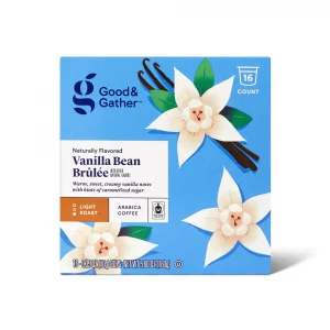 Good & Gather - Naturally Flavored Vanilla Bean Brulee Light Roast Coffee - Single Serve Pod