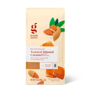 Good & Gather - Naturally Flavored Toasted Almond Caramel Light Roast Ground Coffee - 12oz