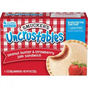 Smucker's Uncrustables Frozen Peanut Butter & Strawberry Jam Sandwich