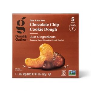 Good & Gather Chocolate Chip Cookie Dough Nutrition Bars - 5ct