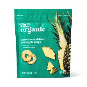 Good & Gather Organic Dried Unsweetened Pineapple Ring Snacks - 4oz