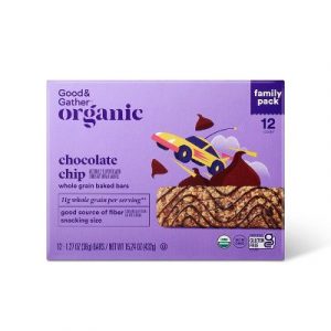 Good & Gather Organic Chocolate Chip Whole Grain Baked Bar - 15.24oz/12ct