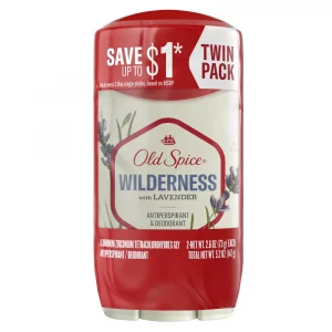 Old Spice Men's Antiperspirant & Deodorant Wilderness with Lavender - 2.6oz/2pk