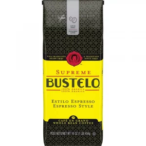 Cafe Bustelo Espresso Style Whole Bean Dark Roast Coffee - 16oz