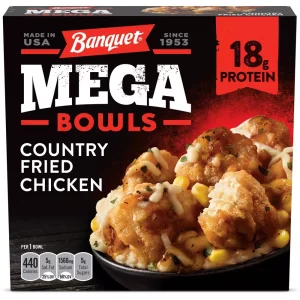 Banquet Frozen Mega Bowl Frozen Country Fried Chicken - 14oz