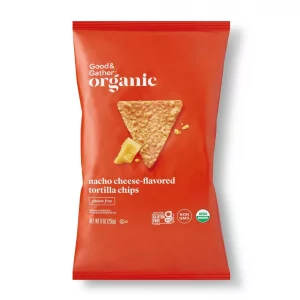 Organic Nacho Cheese Tortilla Chips - 9oz - Good & Gather?