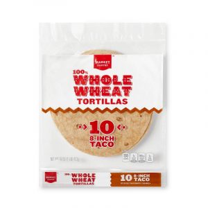 Market Pantry 8" 100% Whole Wheat Tortillas - 10ct