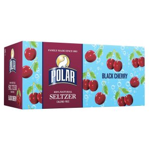 Polar Black Cherry Seltzer Water 12oz Can -  8 Pack