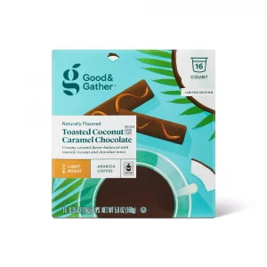Good & Gather - Naturally Flavored Light Roast Toasted Coconut Caramel Chocolate With Other Natural Flavors - 16ct
