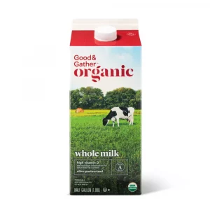 Good & Gather Organic Whole Milk - 0.5gal
