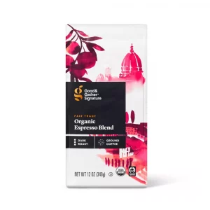 Signature Organic Espresso Blend Dark Roast Ground Coffee - 12oz