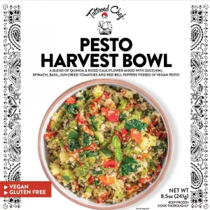 Tattooed Chef Gluten Free and Vegan Frozen Pesto Harvest Bowl - 8.5oz