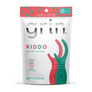 Grin Oral Care Kiddo Flossers - 80ct