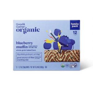 Good & Gather Organic Blueberry Muffin Whole Grain Baked Bar - 15.24oz/12ct