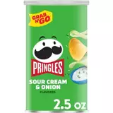 Pringles Grab & Go Large Sour Cream & Onion Potato Crisps Chips - 2.5oz