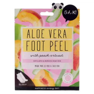 Oh K! Exfoliating Aloe Foot Peel Mask - 1.35 fl oz