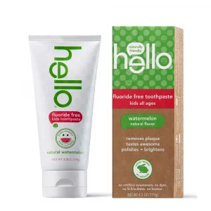 hello Kids' Natural Watermelon Fluoride-Free, SLS-Free and Vegan Toothpaste - 4.2oz