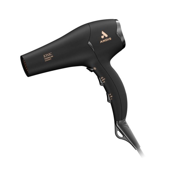 Andis Pro Dry Soft Grip Tourmaline Ionic Ceramic Hair Dryer Black