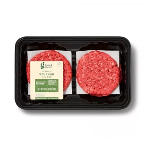 Good & Gather  93/7 Ground Beef Patties - 1lb
