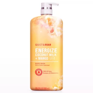 Quiet & Roar Energize Body Wash with Essential Oils - Coconut Milk/Mango - 20.2 fl oz