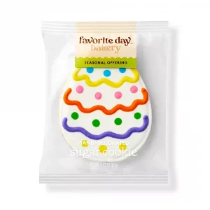 Favorite Day Egg with Confetti Base Decorated Cookie - 2.12oz