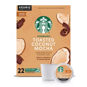Starbucks Toasted Coconut Mocha Medium Roast Keurig K-Cup 22 CT