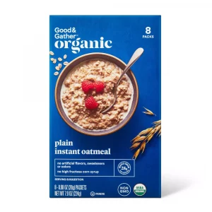 Good & Gather Organic Plain Instant Oatmeal Packet - 7.9oz/8ct