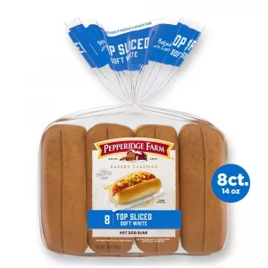 Pepperidge Farm Bakery Classics Top Sliced White Hot Dog Buns - 14oz/8ct