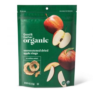 Good & Gather Organic Dried Unsweetened Apple Rings Snacks - 4oz