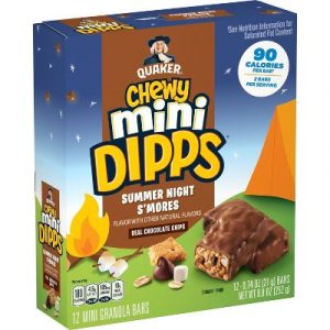 Quaker Chewy Mini Dipps S'mores Bars - 8.4oz/12ct