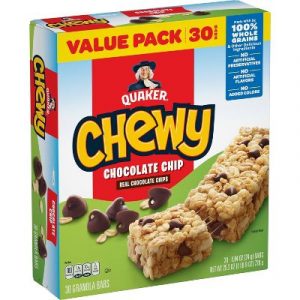 Quaker Chewy Chocolate Chip Bars 34 CT
