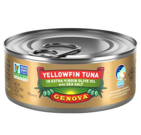 Genova Yellowfin Tuna, Extra Virgin Olive Oil with Sea Salt 4 oz