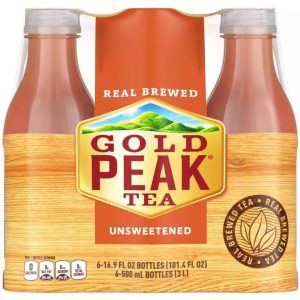 Gold Peak Unsweetened Tea Bottles - 6pk 16.9 fl oz