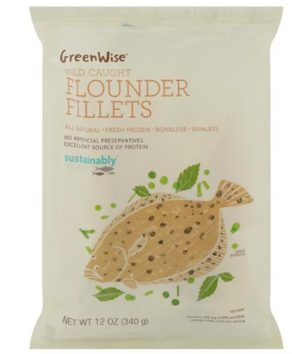 GreenWise Flounder Fillets, Wild, Sustainably Sourced, Frozen 12 oz