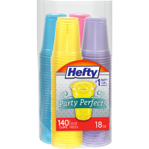 Hefty 18 oz party cups 140 ct