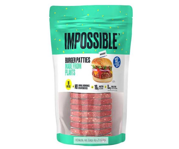 Impossible Plant-Based Burger Patties, 4 oz, 10-count
