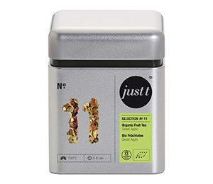 Just-t Organic Fruit tea sweet apple (160 grs) Tin