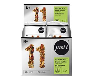 Just-t Organic Fruit tea sweet apple (3 grs) Premium Nylon Bag 20 CT