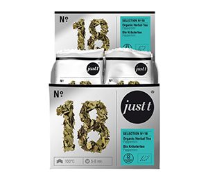 Just-t Organic Herbal tea peppermint (2 grs) Premium Nylon Bag 20 CT