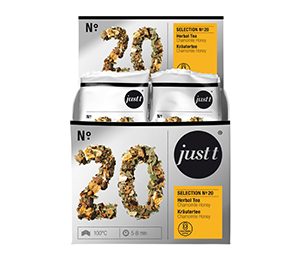 Just-t Herbal Tea Chamomile honey (2 grs) Premium Nylon Bag 20 CT
