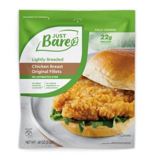 Just Bare Nae Chicken Lightly Breaded fillet 3 lbs