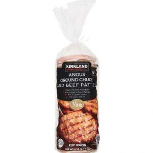 Kirkland Signature Angus Chuck Beef Patty 18 Ct 6 lbs