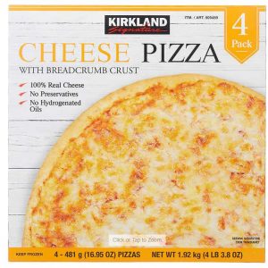Kirkland Signature Cheese Pizza, 16.95 oz, 4 ct