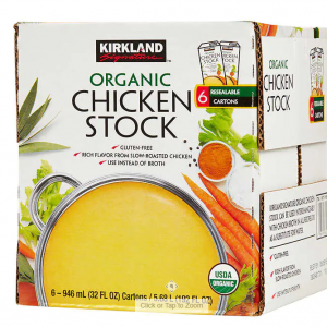 Kirkland Signature Organic Chicken Stock, 32 fl oz, 6-count