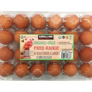 Kirkland Signature Organic Free Range Brown Egg 24 ct USDA Grade A LG
