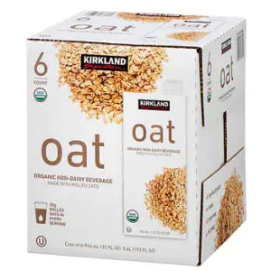 Kirkland Signature Organic Non-Dairy Oat Beverage, 32 oz, 6 ct
