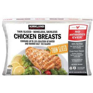 Kirkland Signature Thin Sliced Boneless Chicken Breast 10 lbs