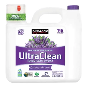 Kirkland Signature Ultra Clean HE Plant-Based Liquid Laundry Detergent, Lavender, 146 loads, 194 fl oz