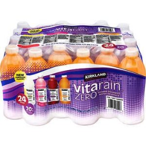 Kirkland Signature Vita Rain Zero, Variety Pack, 20 fl oz, 24 ct